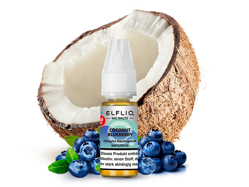 ELFBAR Elfliq - Coconut Blueberry (Kokosnuss, Blaubeere) - Liquid - 20 mg/ml - 10 ml