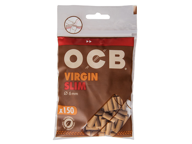 OCB Filter Slim Virgin Ungebleicht,10 Beutel je 150 Filter