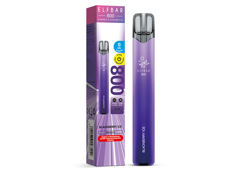 ELFBAR 800 - Blackberry Ice (Brombeere, Eis) - 0 mg - 800 Züge