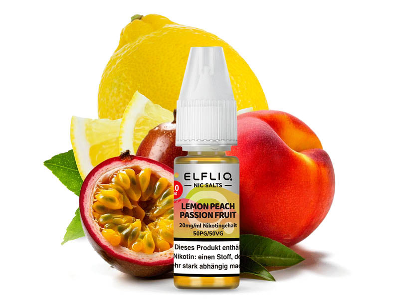 ELFBAR Elfliq - Lemon Peach Passion Fruit (Zitrone, Pfirsich, Passionsfrucht) - Liquid - 20 mg/ml - 10 ml