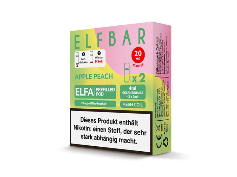 ELFBAR ELFA Prefilled Pod - Apple Peach (Apfel, Pfirsich) - 20mg - 2er Set