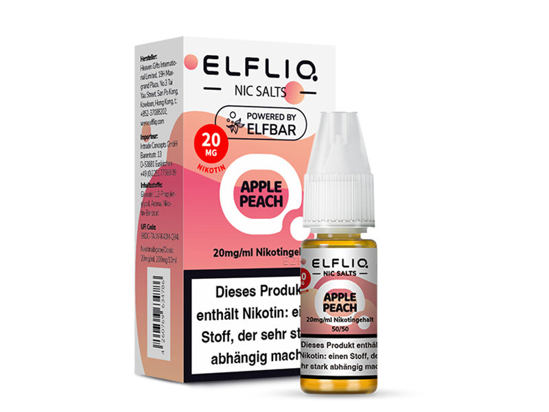 ELFBAR Elfliq - Apple Peach (Apfel, Pfirsich) - Liquid - 20 mg/ml - 10 ml