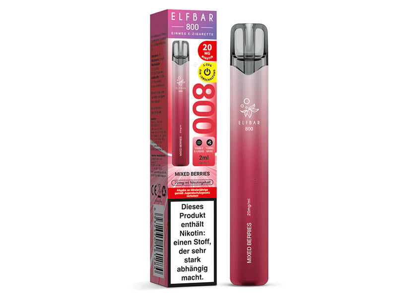 ELFBAR 800 - "Mix Berries" (gem. Beeren) - 20 mg - 800 Züge