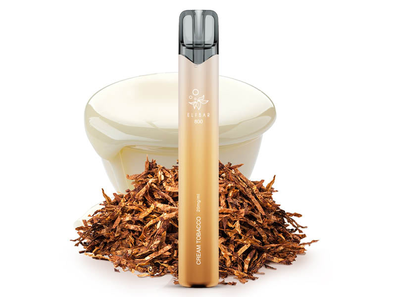 ELFBAR 800 - "Creamy Tobacco" (Tabak) - 20 mg - 800 Züge