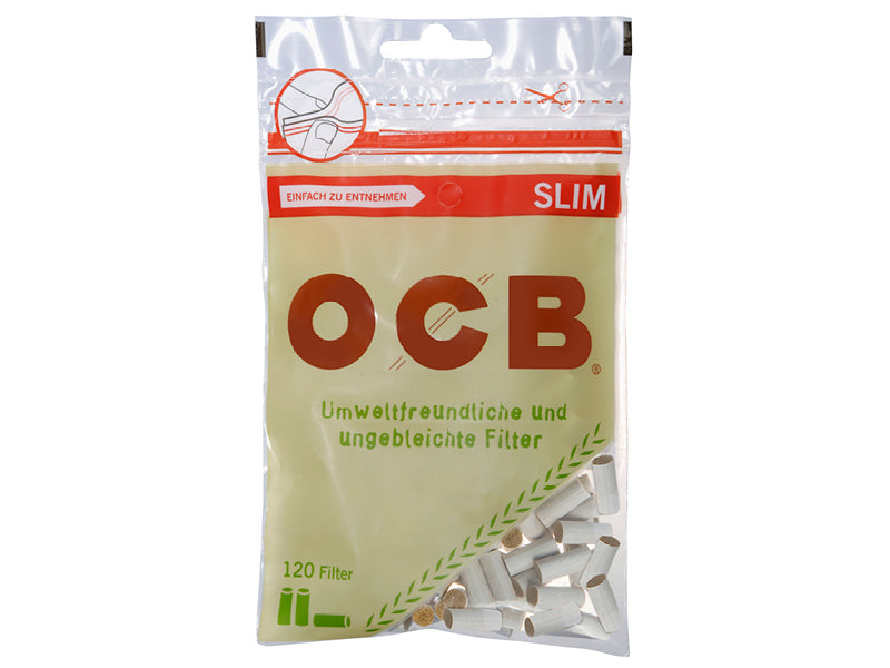 OCB Filter Slim Organic Hemp 10 Beutel je 120 Filter