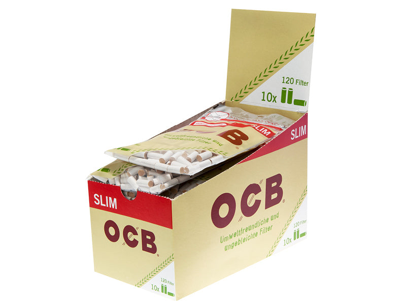 OCB Filter Slim Organic Hemp 10 Beutel je 120 Filter