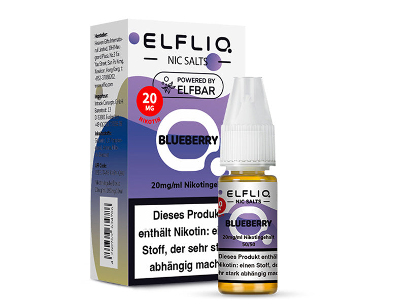 ELFBAR Elfliq - Blueberry (Blaubeere) - Liquid - 20 mg/ml - 10 ml