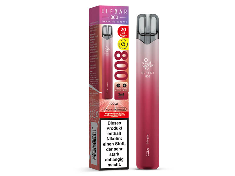 ELFBAR 800 - "Cola" - 20 mg - 800 Züge