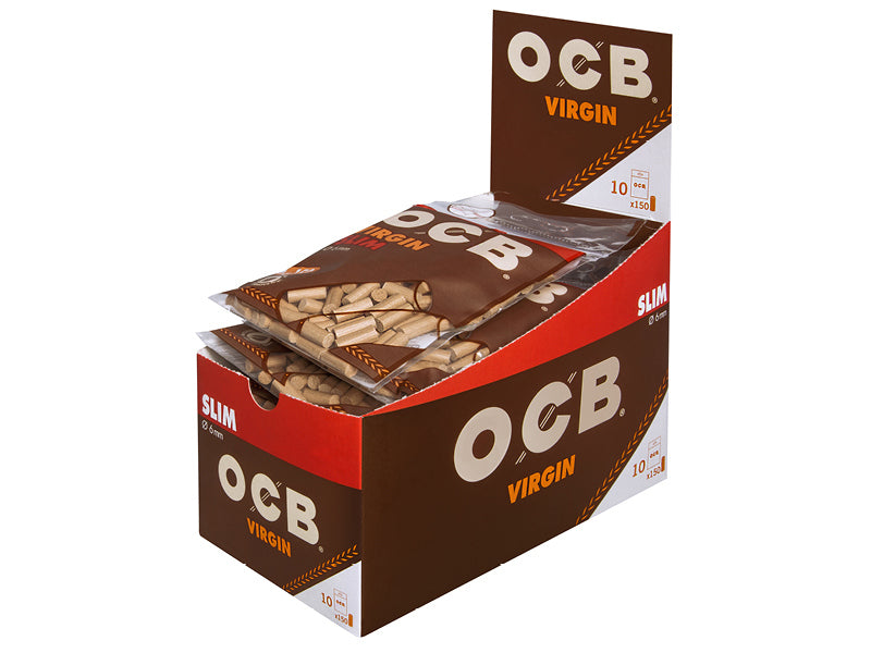 OCB Filter Slim Virgin Ungebleicht,10 Beutel je 150 Filter