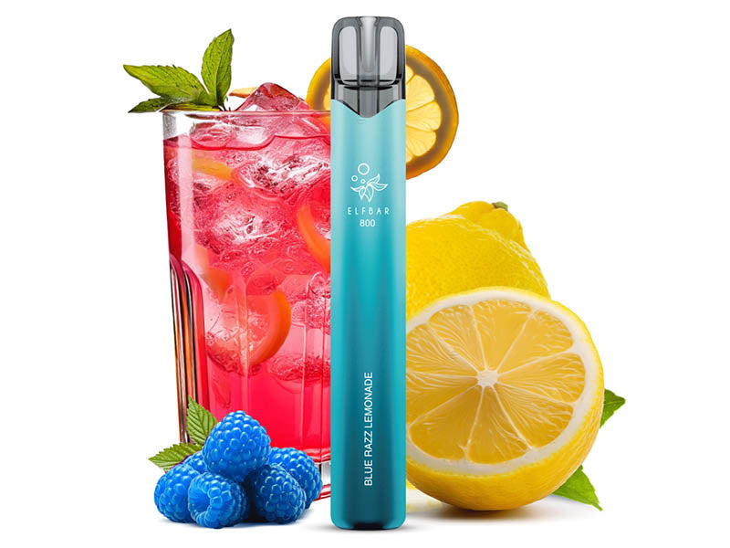 ELFBAR 800 - "Blue Razz Lemonade" (Blaue Himbeerlimonade) - E-Shisha - 20 mg - 800 Züge