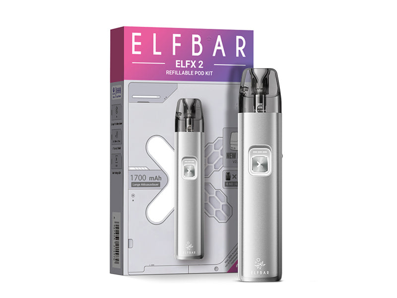 ELFBAR ELFX 2 - Refillable Kit "Titanuim-Silver"