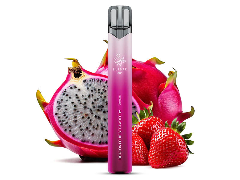 ELFBAR 800 - "Dragon Fruit Strawberry" (Drachenfrucht, Erdbeere) - E-Shisha - 20 mg - 800 Züge