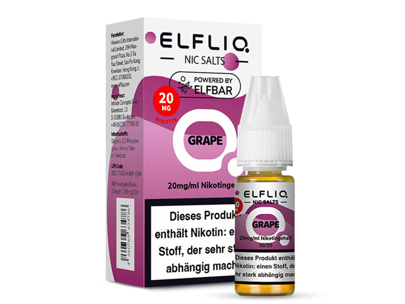 ELFBAR Elfliq - Grape (Traube) - Liquid - 20 mg/ml - 10 ml